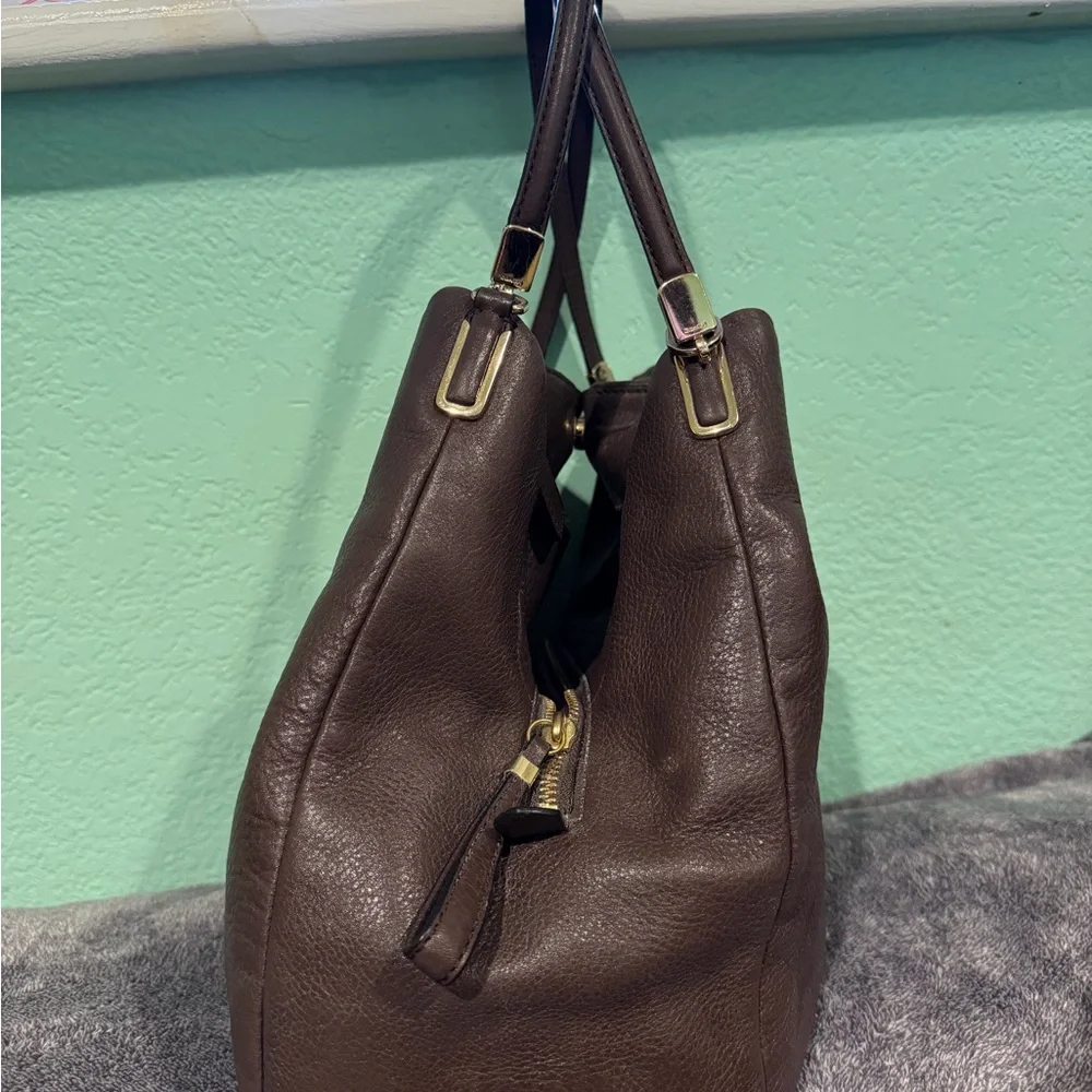 Coach Brown Leather Shoulder Bag - Picture 3 of 6